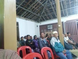 PEMERINTAH KALURAHAN KARANGWUNI MENGADAKAN KEGIATAN SOSIALISASI PENGERJAAN TALUD